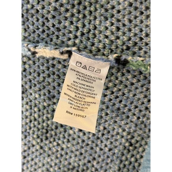 NWT Willow & Wind Blue Green Floral Recycled Yarn Cardigan (Size S) - Picture 8 of 15